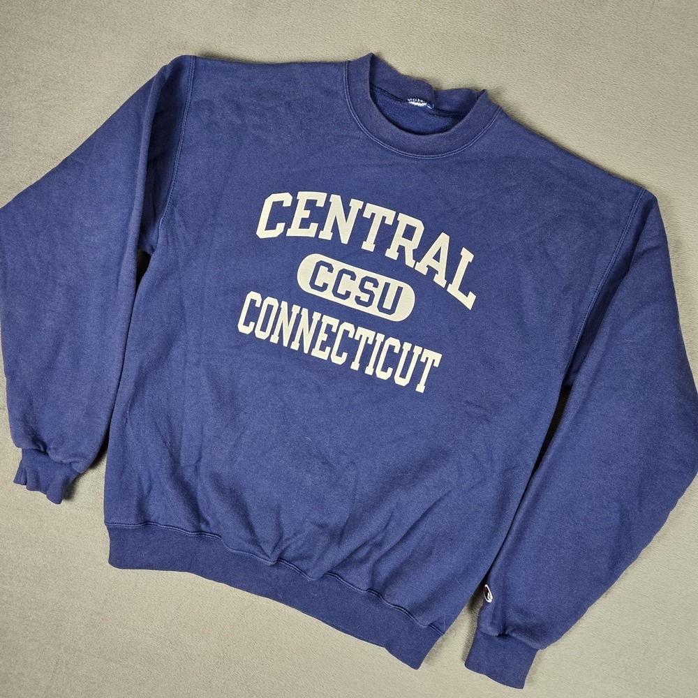 Central Connecticut State University Champion Crewneck Adults Large Blue College